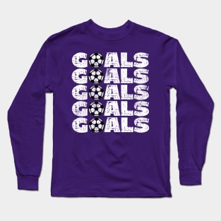 Just a Girl Who Loves Soccer, A Girl With Goals, Soccer Girl, Hot Pink Long Sleeve T-Shirt